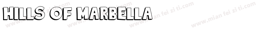 hills of marbella字体转换